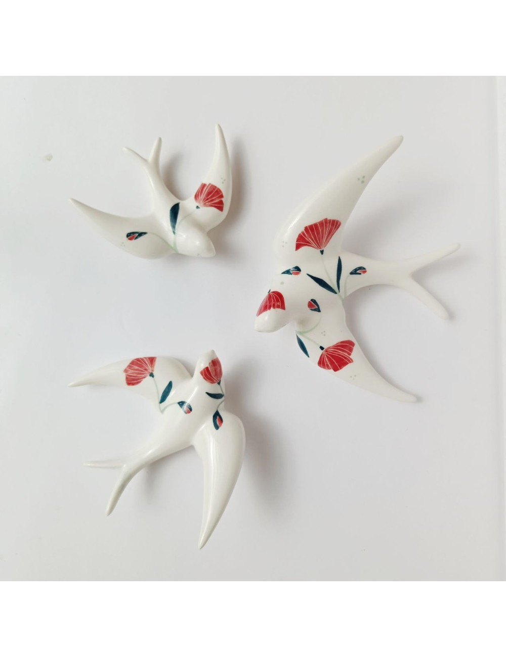 Família d'orenetes il.lustrades Roselles