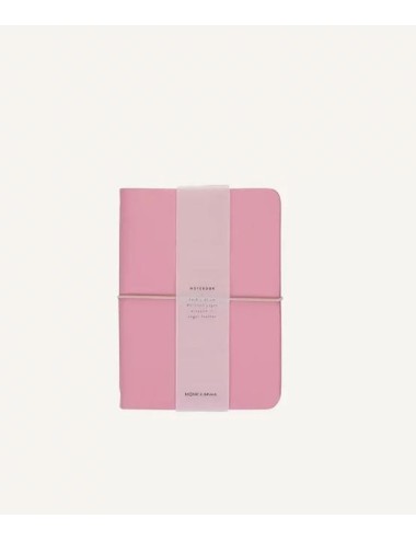 Llibreta rosa de cuir vegà de Monk & Anna