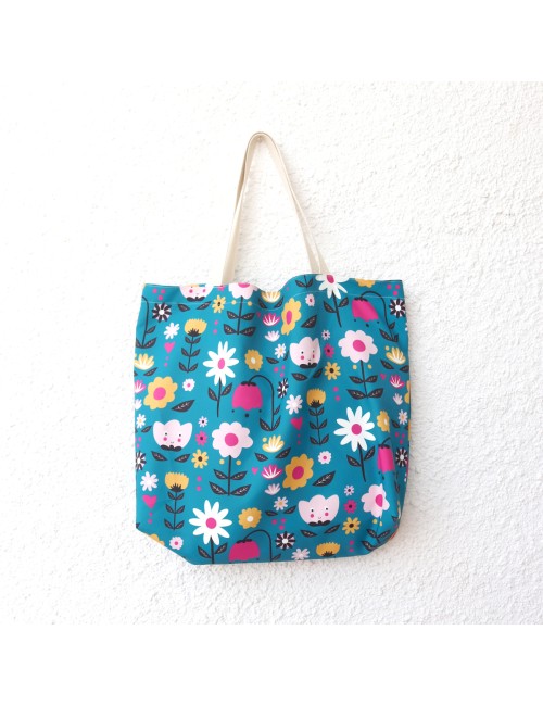 Bolsa playa Sabotigueta flores