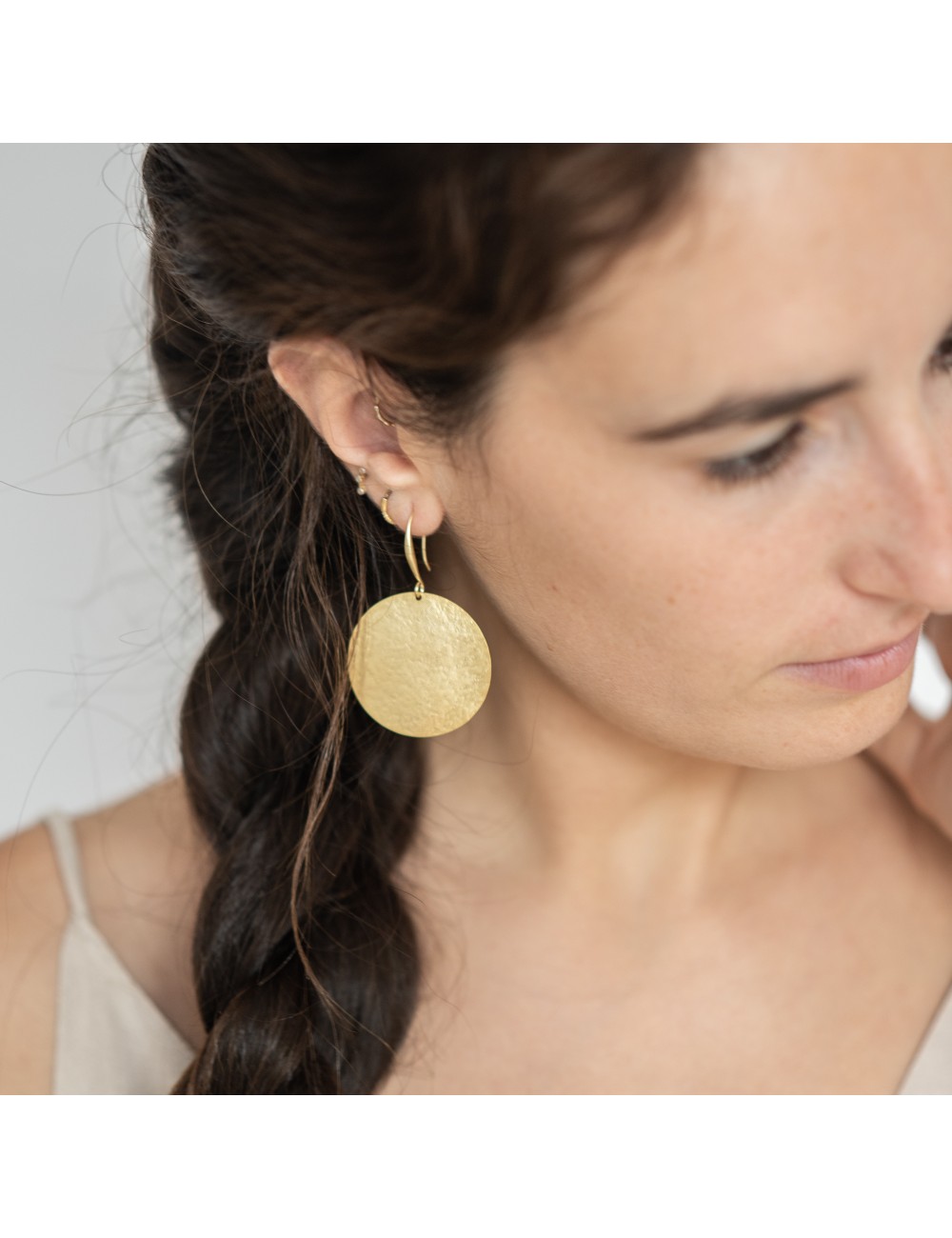 Arracades Grans rodones daurades Menorca