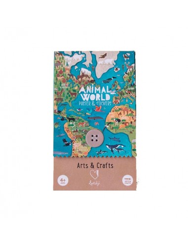 Poster y adhesius Animal World Art &Crafts