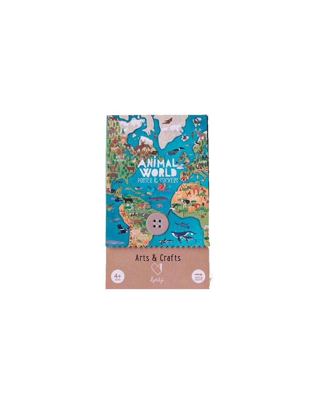 Poster y adhesius Animal World Art &Crafts