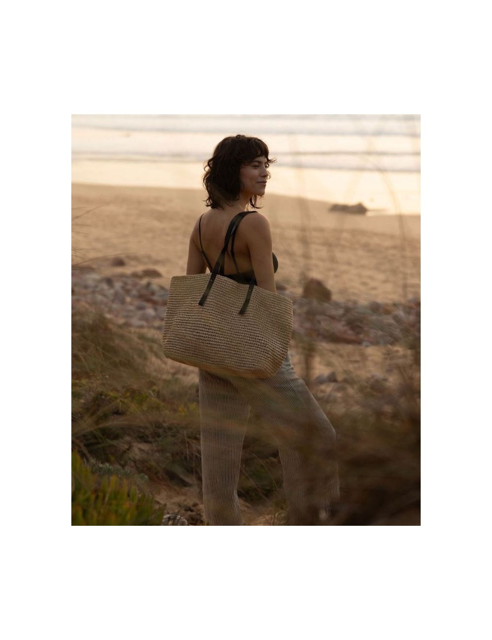 Bossa Kami Straw Bag sostenible de Monk & Anna