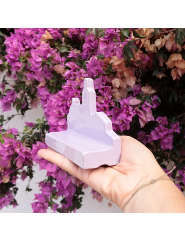 Iglesia de Cadaqués en cerámica buganvilla de Sabotigueta