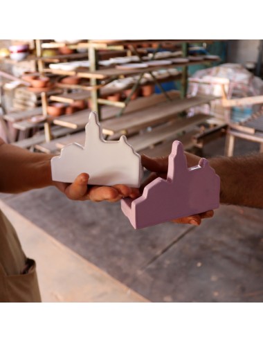 Iglesia de Cadaqués de cerámica blanca de Sabotigueta