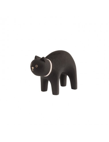 Gato negro animal de madera T-Lab