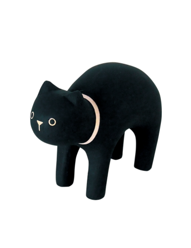Gato negro animal de madera T-Lab