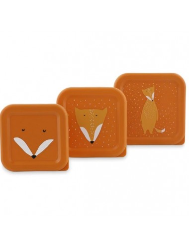 set 3 tuppers Mr.Fox Trixie