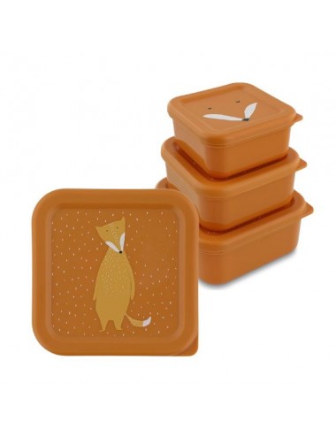 set 3 tuppers Mr.Fox Trixie