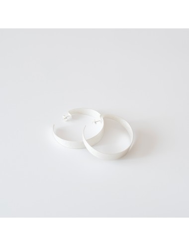 Pendientes aro grueso Menorca plateados