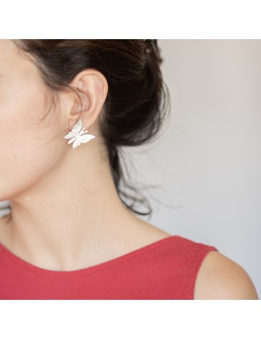 Pendientes mariposa Menorca plateados