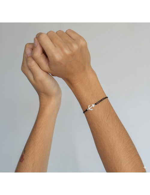 Brazalete Ancla plateada de Sabotigueta