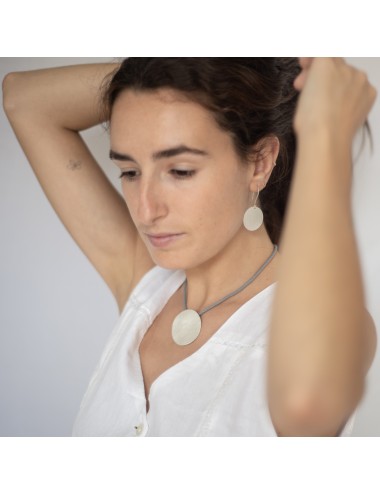 Collar círculo plateado Sabotigueta