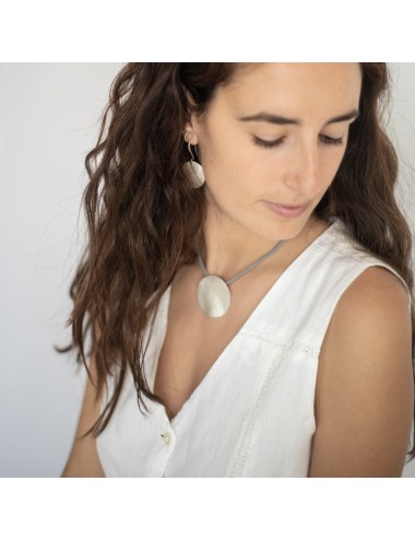 Collar círculo plateado Sabotigueta