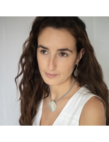 Collar círculo plateado Sabotigueta