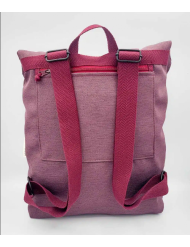 Mochila berenjena cremallera