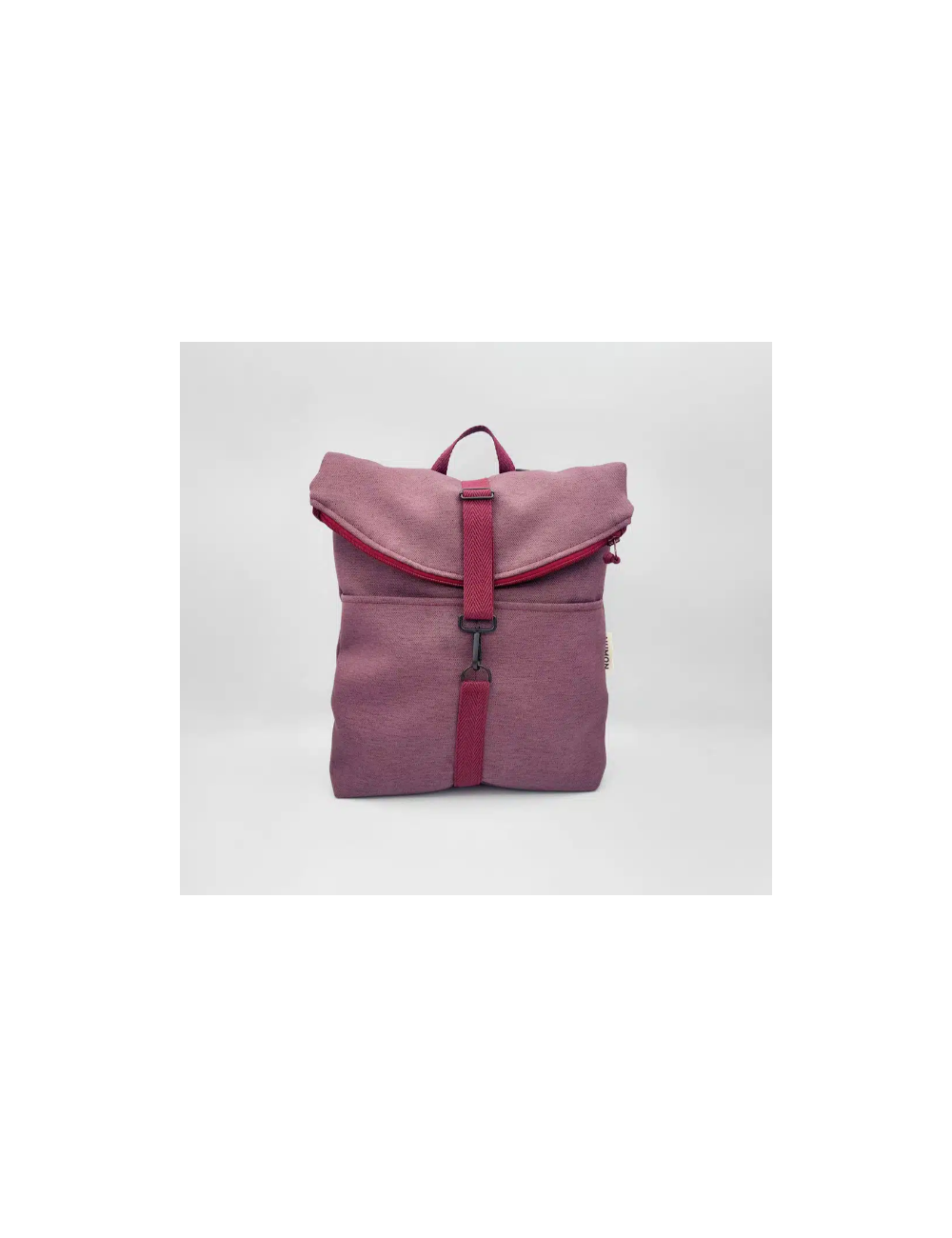 Mochila berenjena cremallera