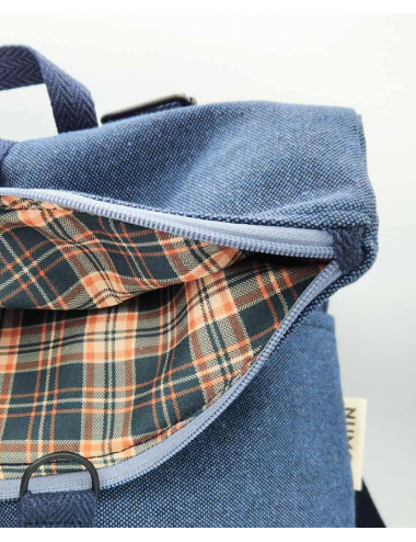 Motxilla icònic denim amb cremallera