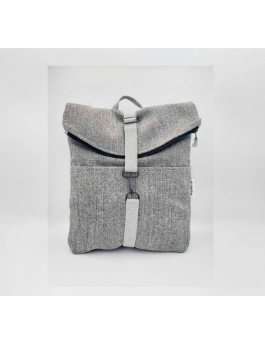 Mochila icónic grey con cremallera