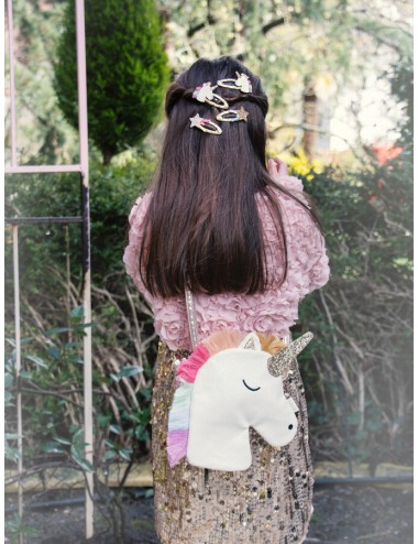 Bolso infantil unicornio con purpurina de Rockahula