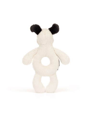 Sonajero anilla perrito Bashful Black & Cream de Jellycat