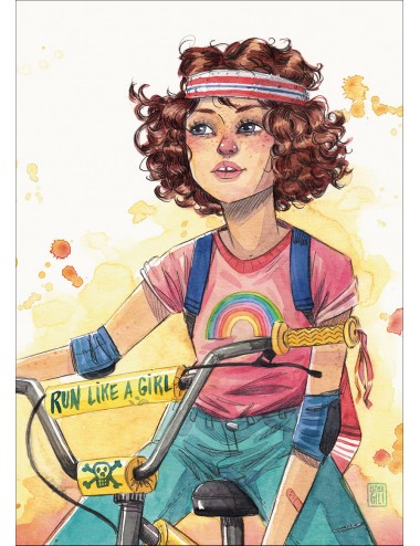 Mini lámina Run like a girl de Esther Gili colección 2025