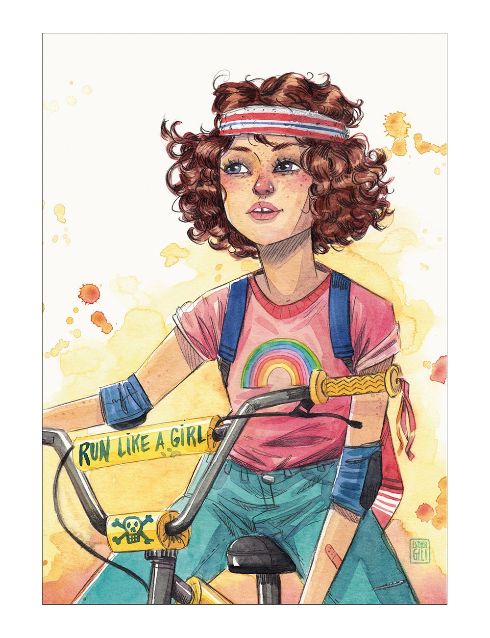 Mini lámina Run like a girl de Esther Gili col.lecció 2025