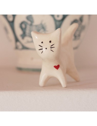 Gatos blancos corazón de...