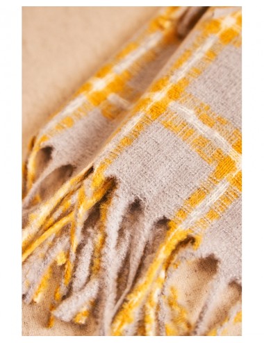 Bufanda de quadres mostassa