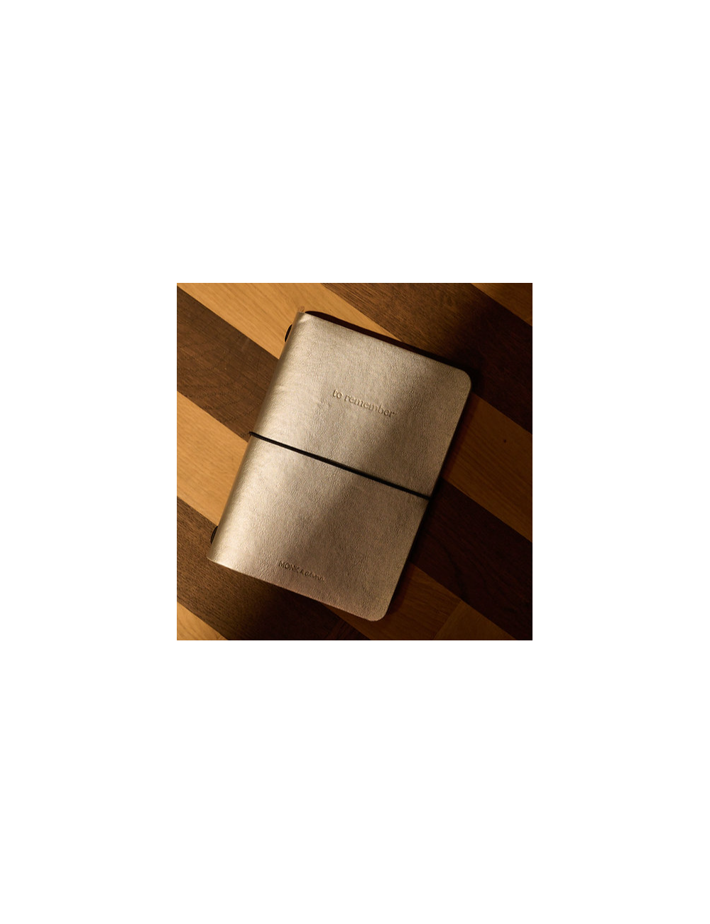 Libreta Hematite de cuero vegano de Monk & Anna