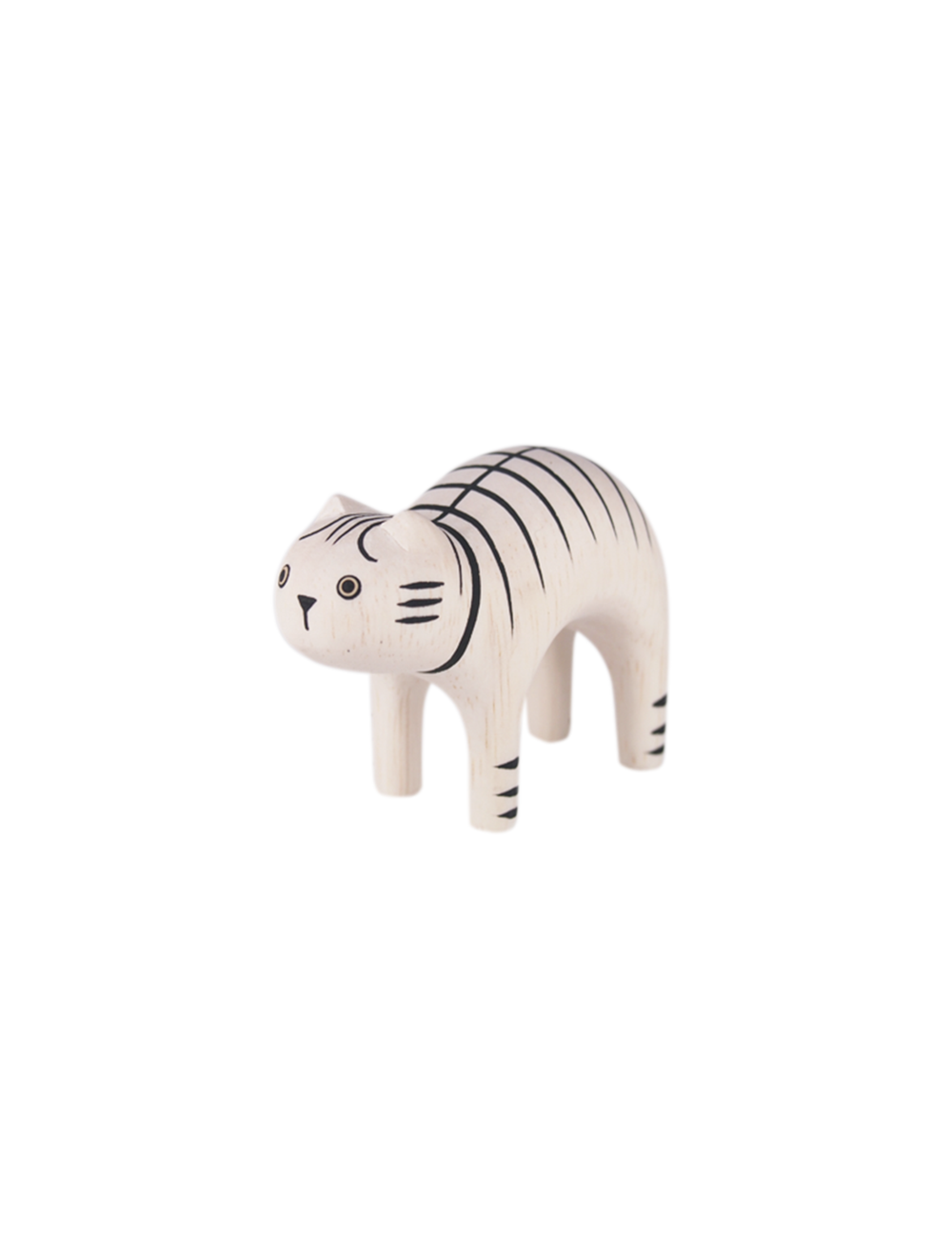 Gato tigre animal de madera T-Lab 2